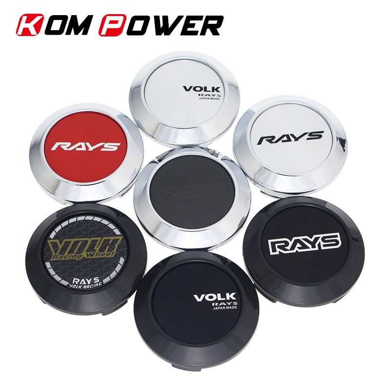 4pcs 64mm JDM car styling rays racing center wheel cap volk racing ...