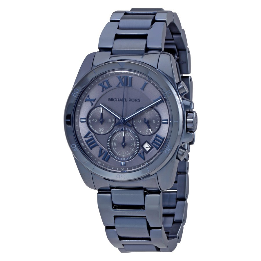 Navy blue michael clearance kors watch