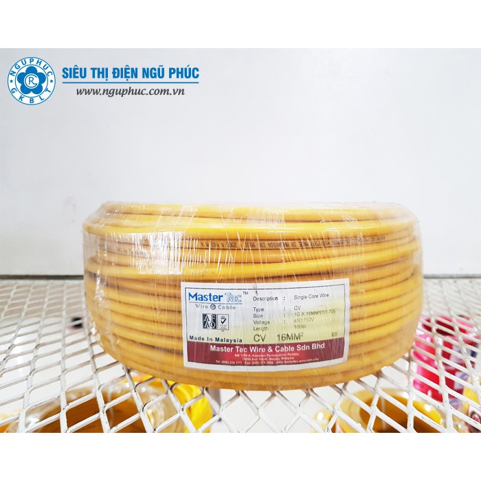 Mastertec Imported Electrical Wire Malaysia Cv 1 X 16 Mm Shopee