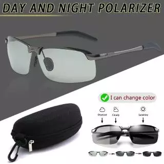 Night Vision Polarized Photochromic Sunglasses Men's Driving