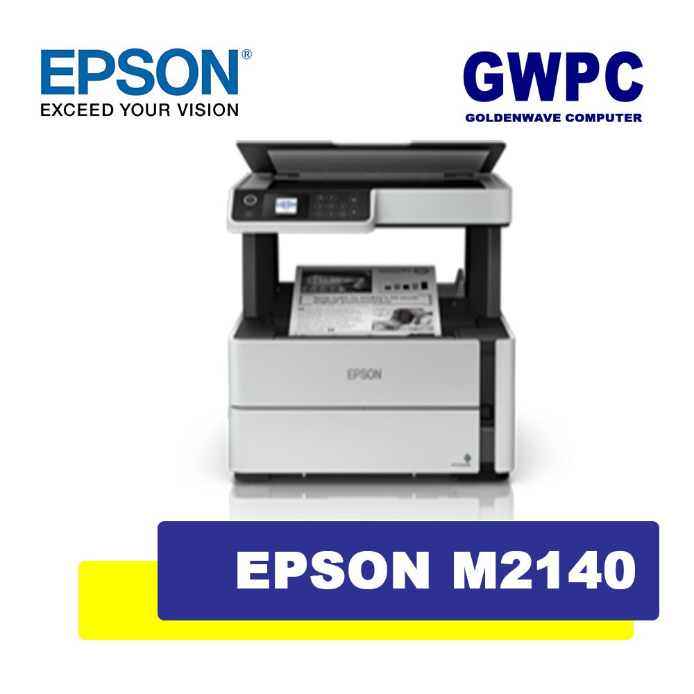 Epson M2140 Ecotank Monochrome All In One Ink Tank Printer Shopee Philippines 0612