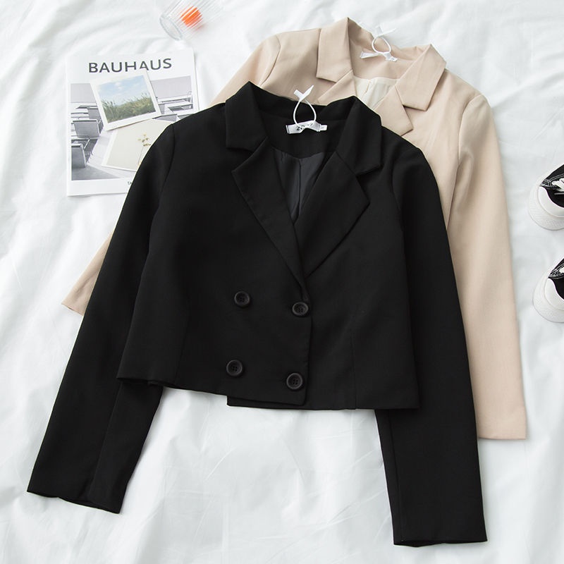 woman Black Spring Short Suit Coat Shopee Philippines