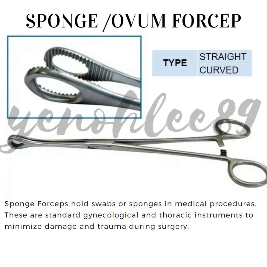Yen Sponge /Ovum Forcep Premium! Straight/ Curved Shopee Philippines