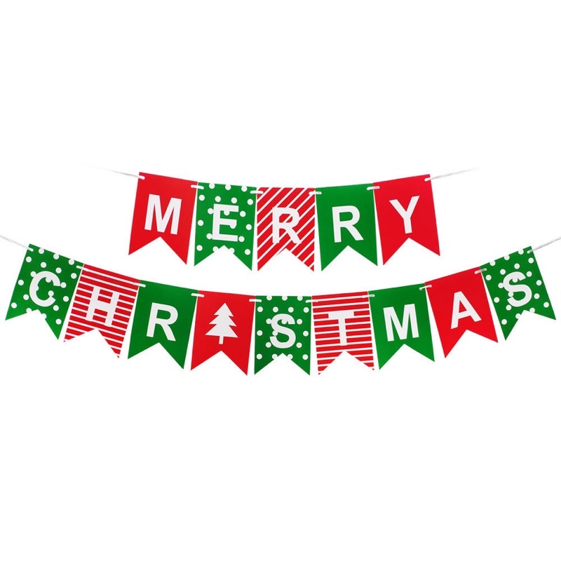 Merry Christmas Party Banner Party Decoration Garlands Eve Christmas ...