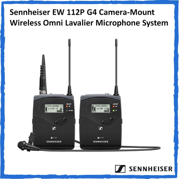 Sennheiser EW 112P G4 CameraMount Wireless Omni Lavalier Microphone