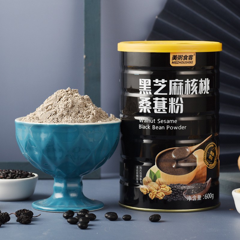 Food Congee Guest Sugar-Free/Less Sugar Black Sesame Walnut Mulberry ...