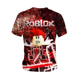ROBLOX（4-14 Years Old)Kids Fashion T-Shirt Boys Daily Short Sleeve Shirts  Baby Casual Tops Games Adventure Summer Clothes