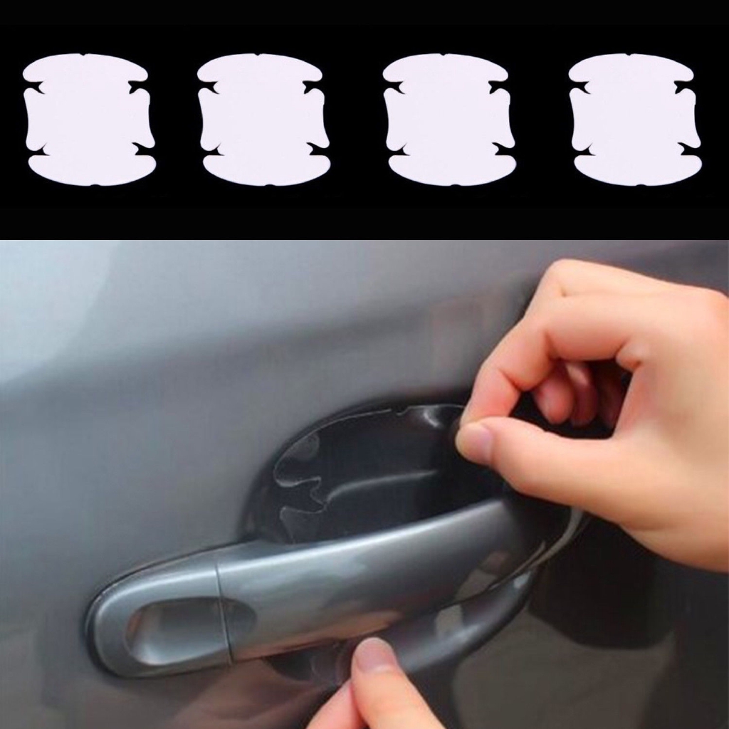 8X Adhesive Car Door Handle Paint Scratch Protective Film Shopee
