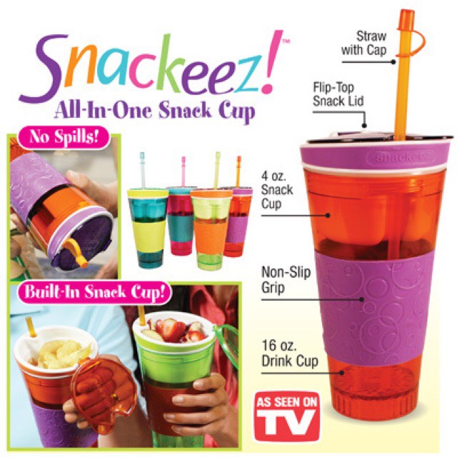 Snackeez 2 in 1 Snack & Drink in one Cup - New #PAC11147 | Surplus Trading  Corporation