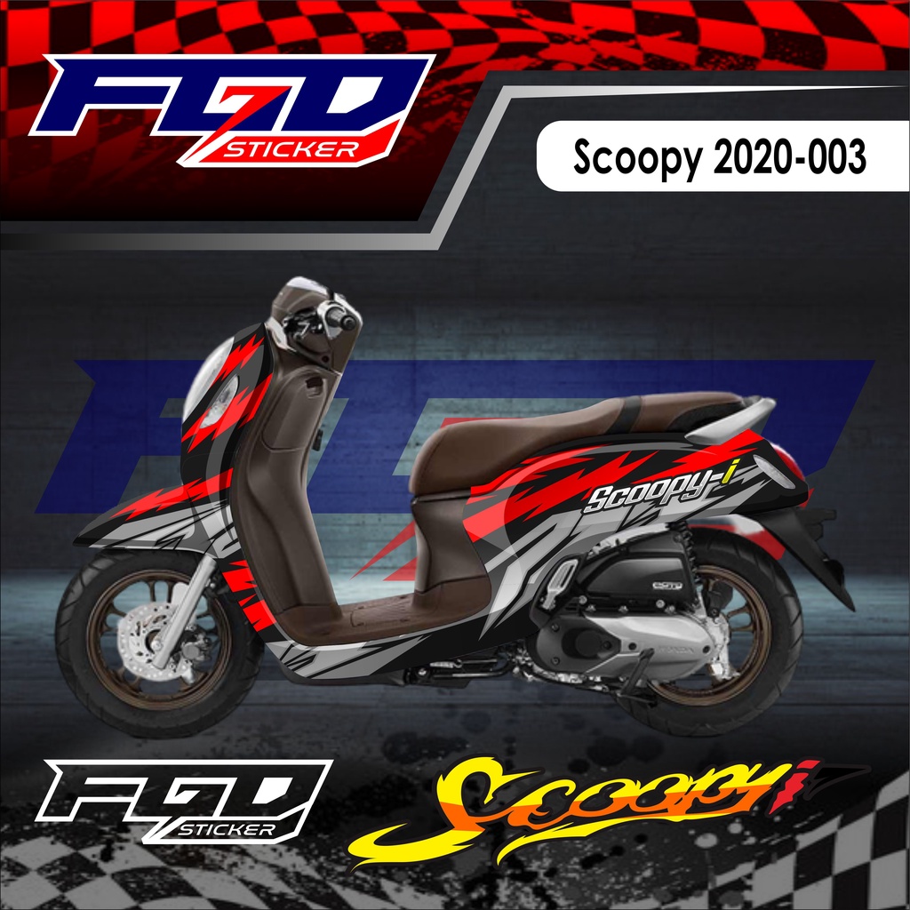 Decal Sticker All New Scoopy 2021-003 Fullbody Decal Sticker for Honda ...