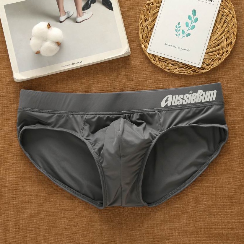 Aussie bum Men Quality Plain Briefs Man Low Waist Underwear | Shopee ...