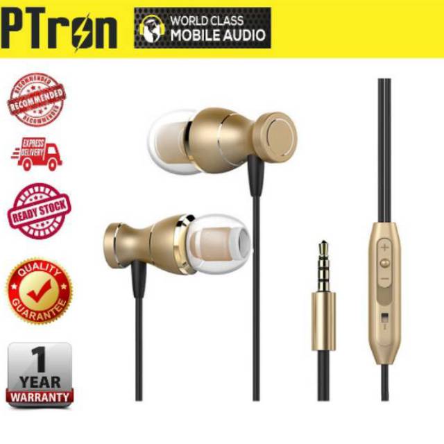 Ptron Magg Original Clear Sound Magnetic Stereo Earphones Shopee Philippines