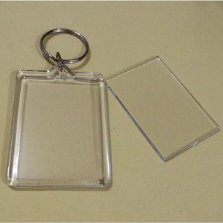 250 Pieces Clear Acrylic Keychain Blanks Transparent Acrylic