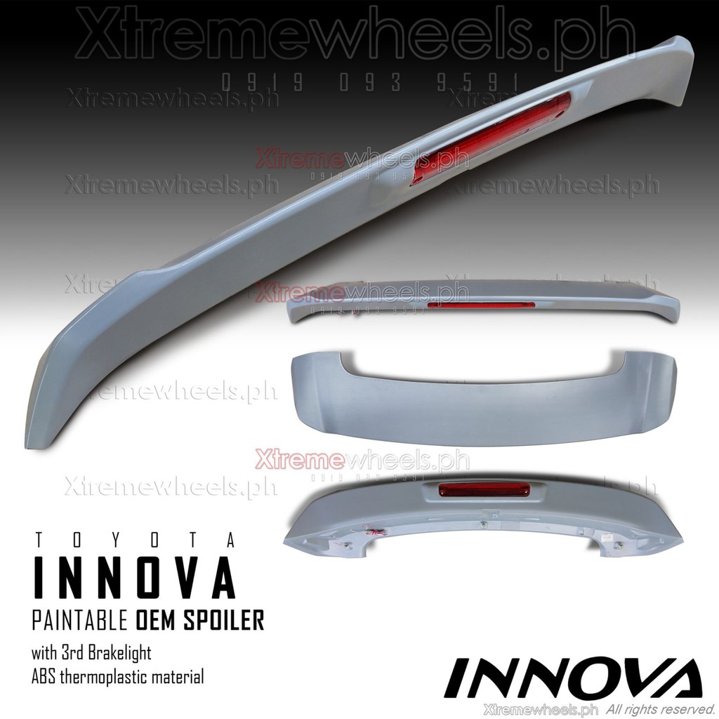 Innova 2016-2025 Rear Spoiler No paint ( Paintable ) | Shopee Philippines