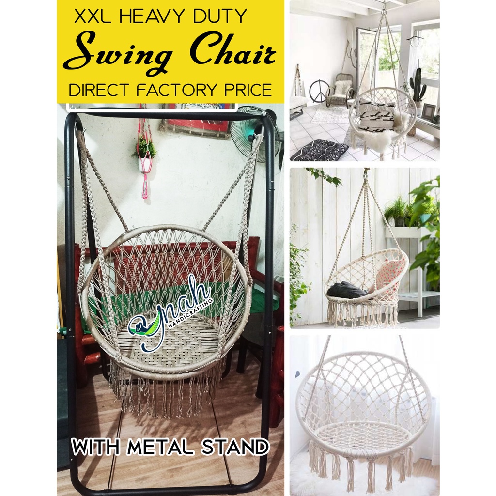 XXL Swing chair with Metal Stand for OUTDOOR INDOOR USE Shopee Philippines