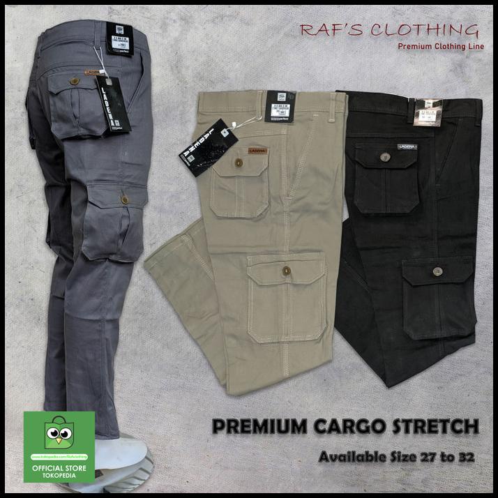 Pdl Men's Regular Fit Stretch Long Cargo Pants | Shopee Philippines