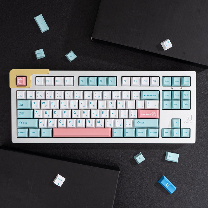 GMK Unicorn 132 Keys Cherry Profile DYE-SUB PBT Keycap Custom ...