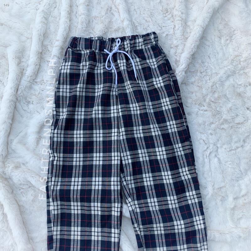 new productSpecial offer ☄SKUSTA CLEE KOREAN PLAID BAGGY PANTS | Shopee ...