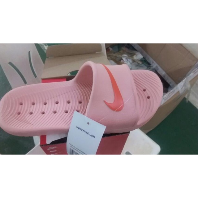 Nike kawa slide on sale pink