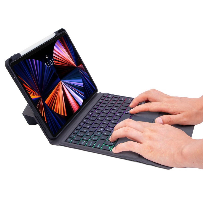 Xumu Magnetic Vertical Wireless Keyboard Trackpad LED light Backlit ...