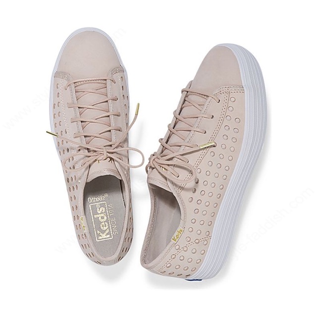 Keds perforated leather on sale sneakers