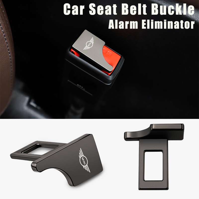 1/2pcs Car Seat Belt Buckle Seat Alarm Eliminator Safety Belt For MINI