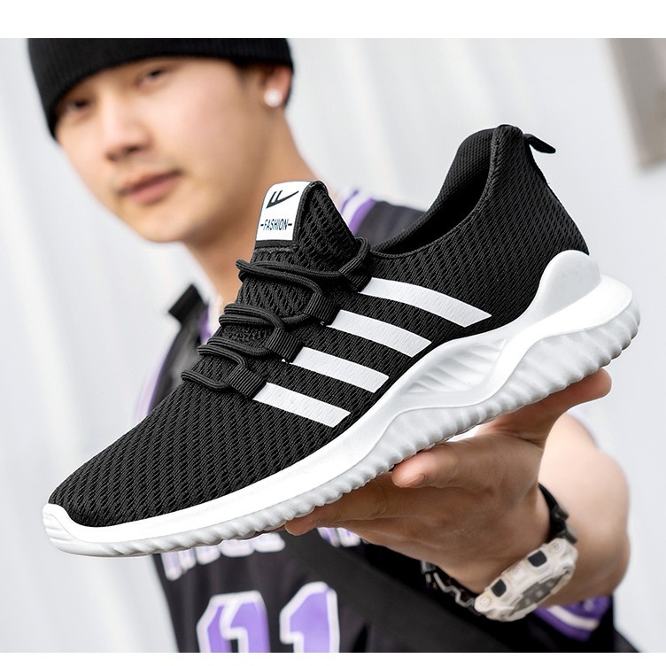 Couples summer sports shoes mesh running shoes soft bottom breathable ...