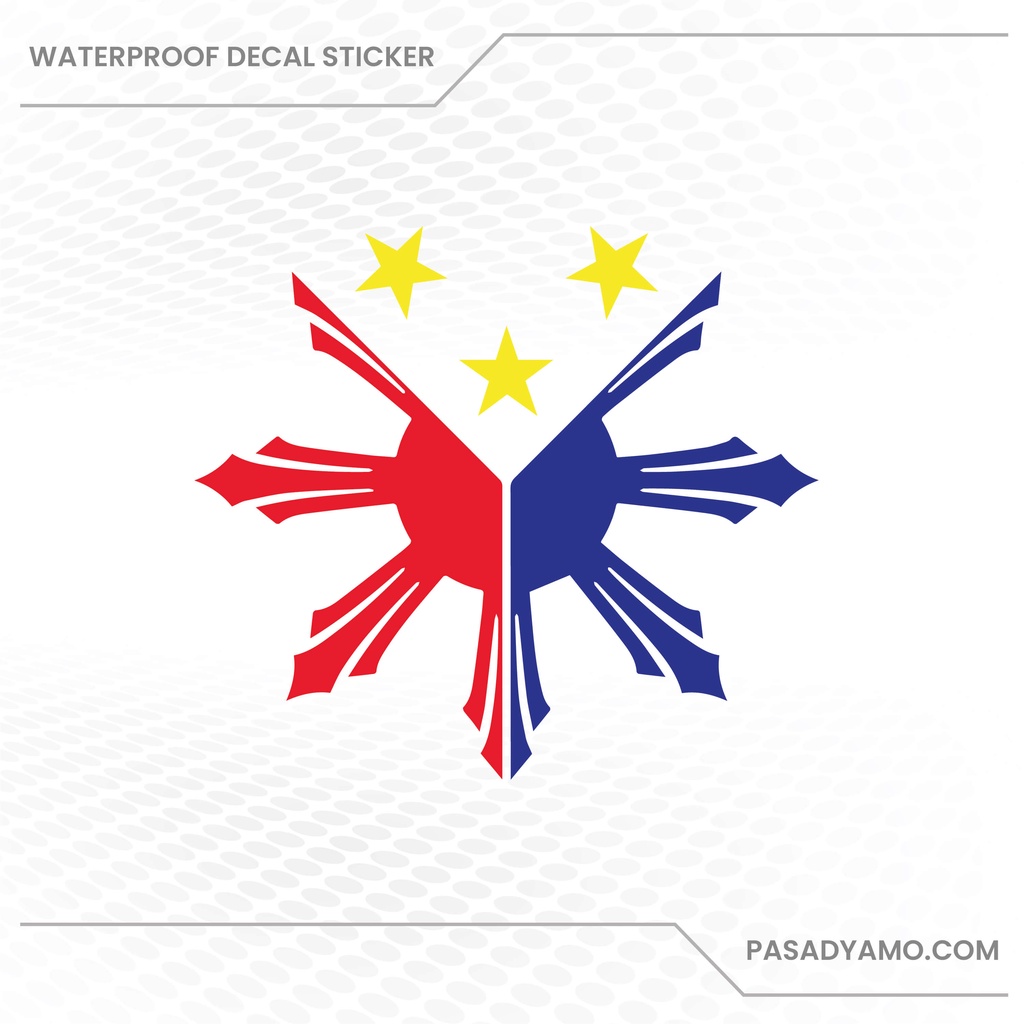 Philippine Flag Decal Sticker for Cars Motorcycles Laptops Skateboards ...