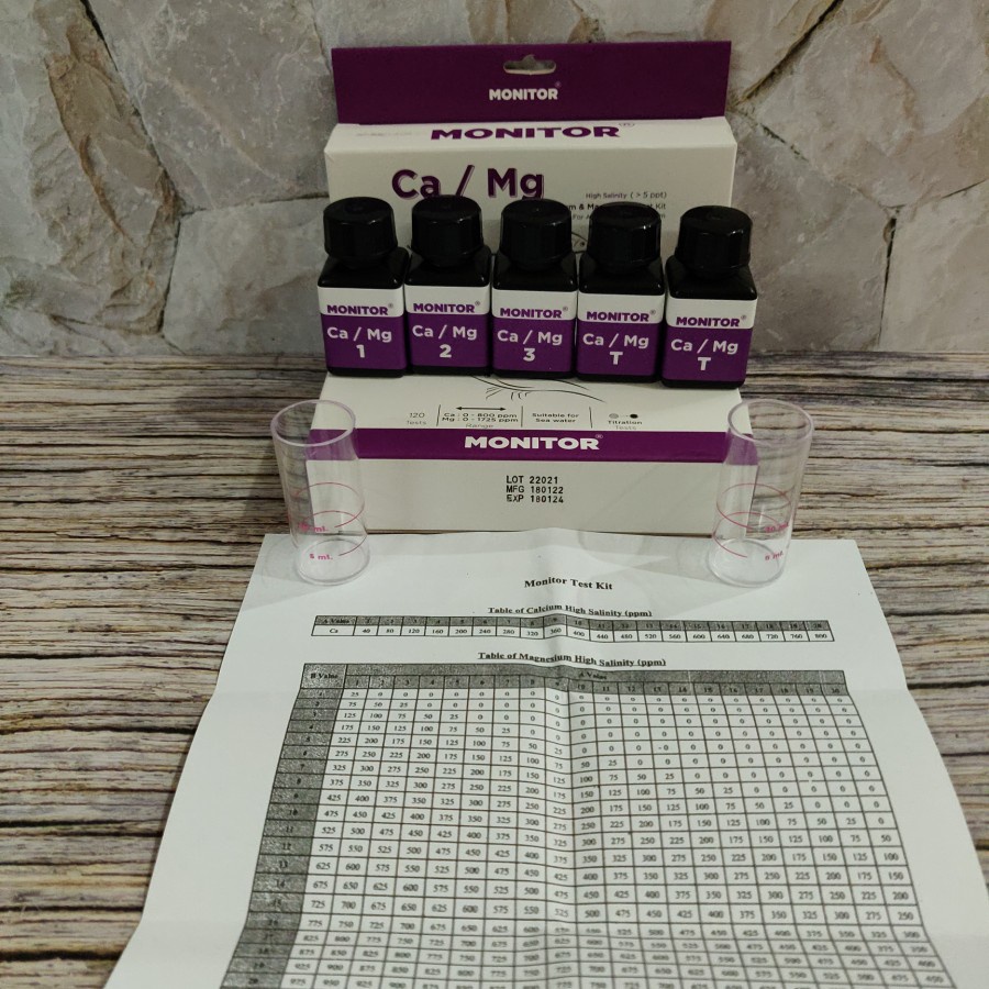 Calcium & Magnesium test kit for aquaculture & aquarium Shopee