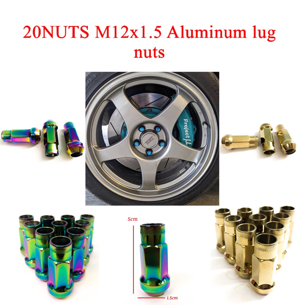 LD WHEEL LOCK TUNER NUTS (20NUTS)+1key M12x1.5 ALUMINUM LUG NUTS (HIGH