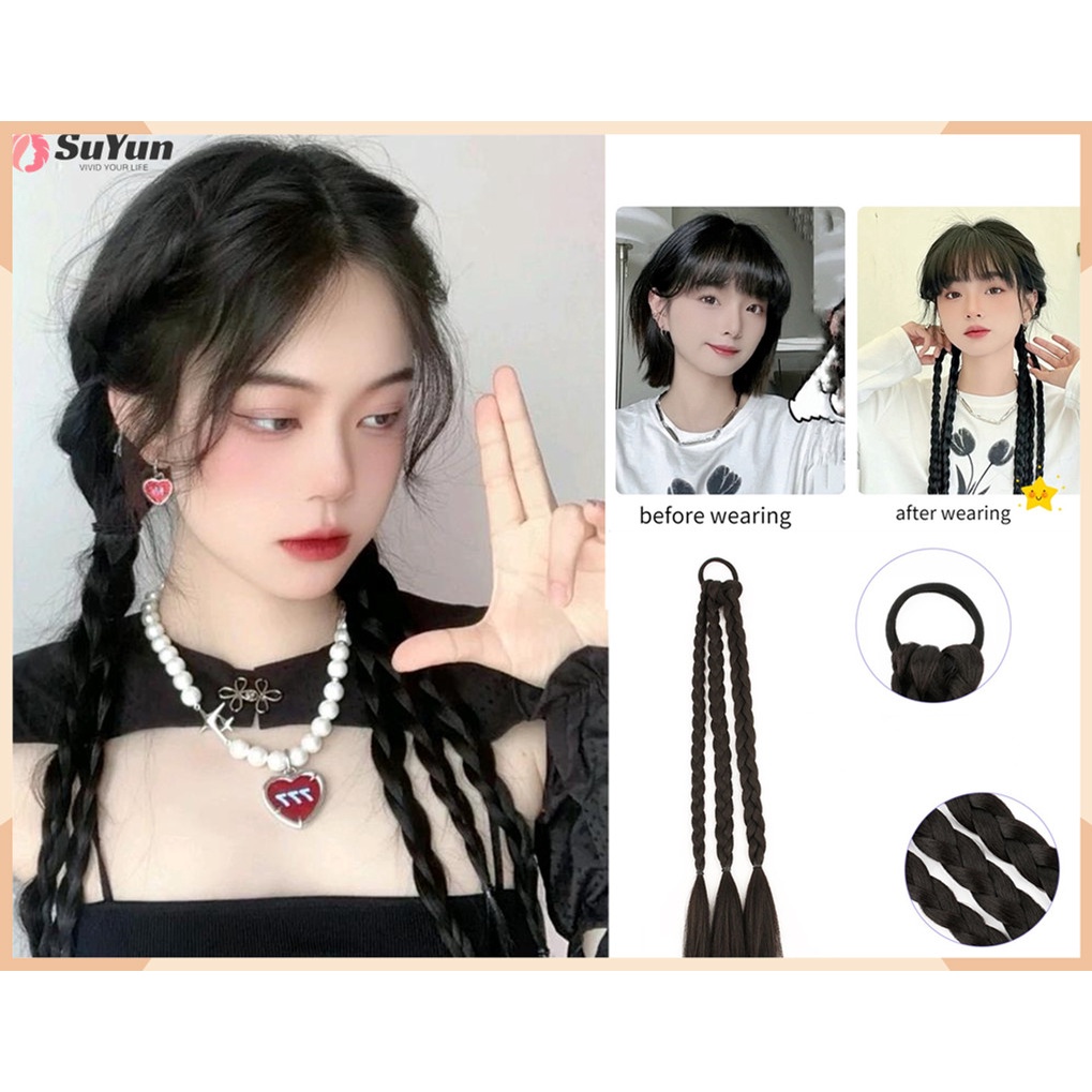  Natural Twist Braids, Chemical Fiber Dirty Braids, Fake Ponytails, Wig ...