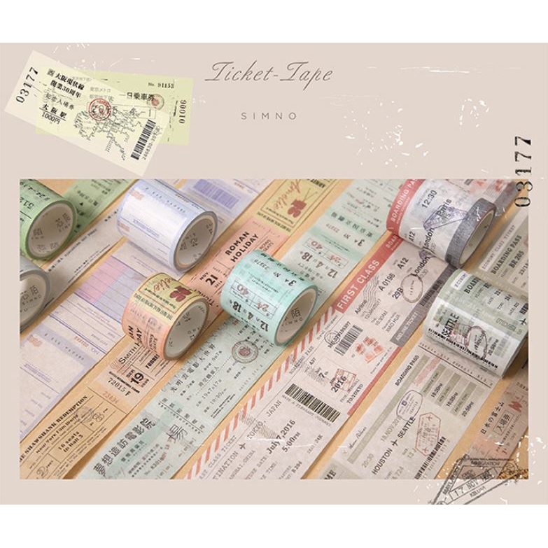 Simno Ticket Tapes Collection | Shopee Philippines