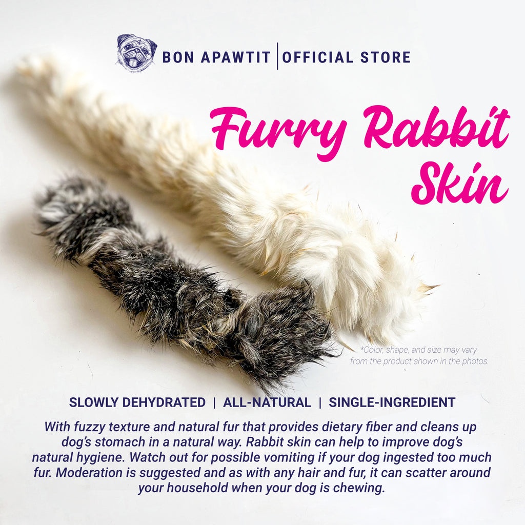 Dehydrated Furry Rabbit Skin Dog Chew (sold/pc) | Shopee Philippines