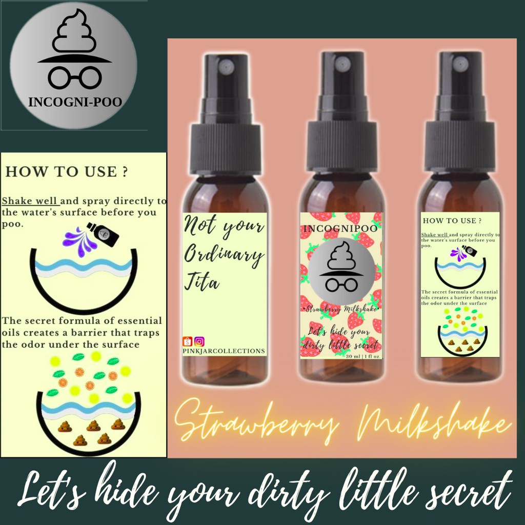 Air fresheners INCOGNIPOO poop spray poo spray toilet spray Stinky Bowl