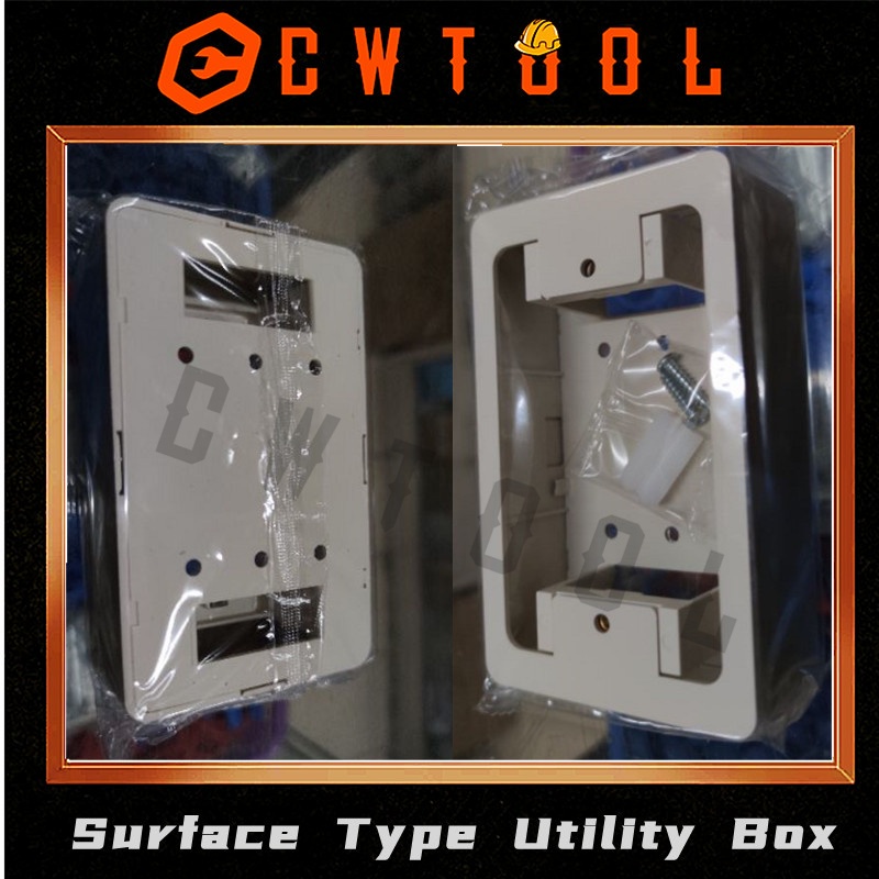 SURFACE TYPE SWITCH BOX UTILITY BOX JUNCTION BOX PVC FIRE RETARDANT PVC