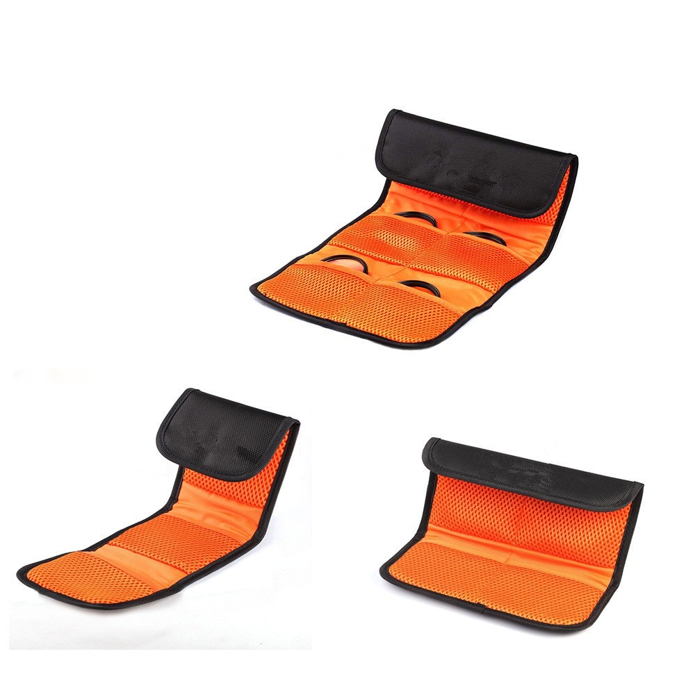 Camera Lens Filter Wallet Case 3/4/6 Pockets Bag for 49mm 52mm 55mm ...