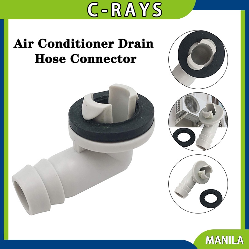 15mm Air Conditioner Drain Hose Connector Elbow Fitting with Rubber