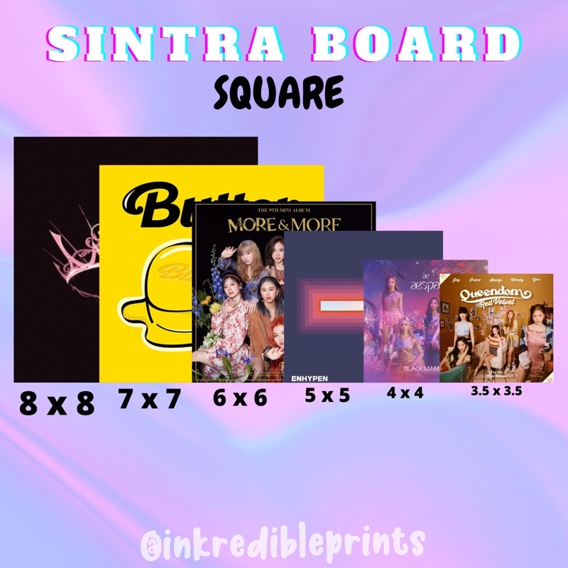 PERSONALIZED PHOTO TILES SINTRA BOARD (3MM) (3.5x3.5, 4x4, 5x5, 6x6 ...