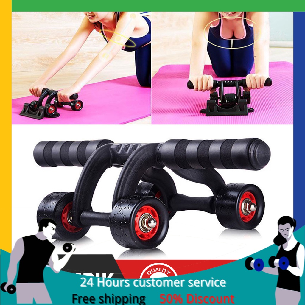 Sale OLYMPIK 4 Wheels Power Wheel Triple AB Abdominal Roller Abs ...