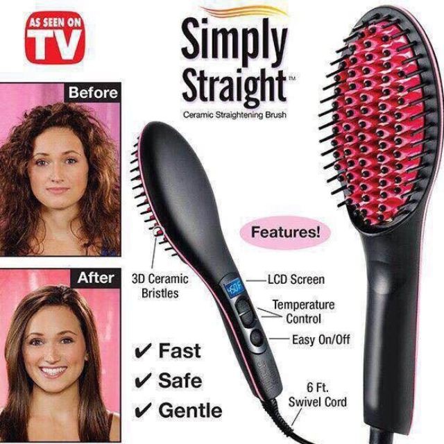 Electric flat iron clearance brush