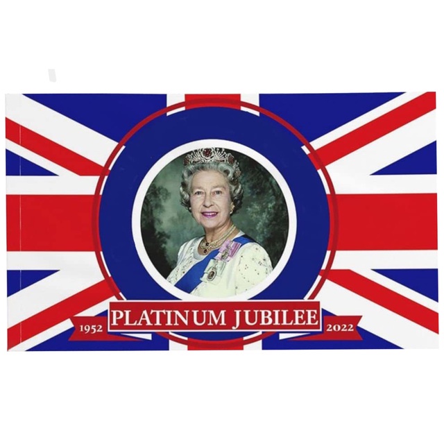 Queens Elizabeth Jubilee Union Jack Flag 2022 Platinums Jubilee Flag ...