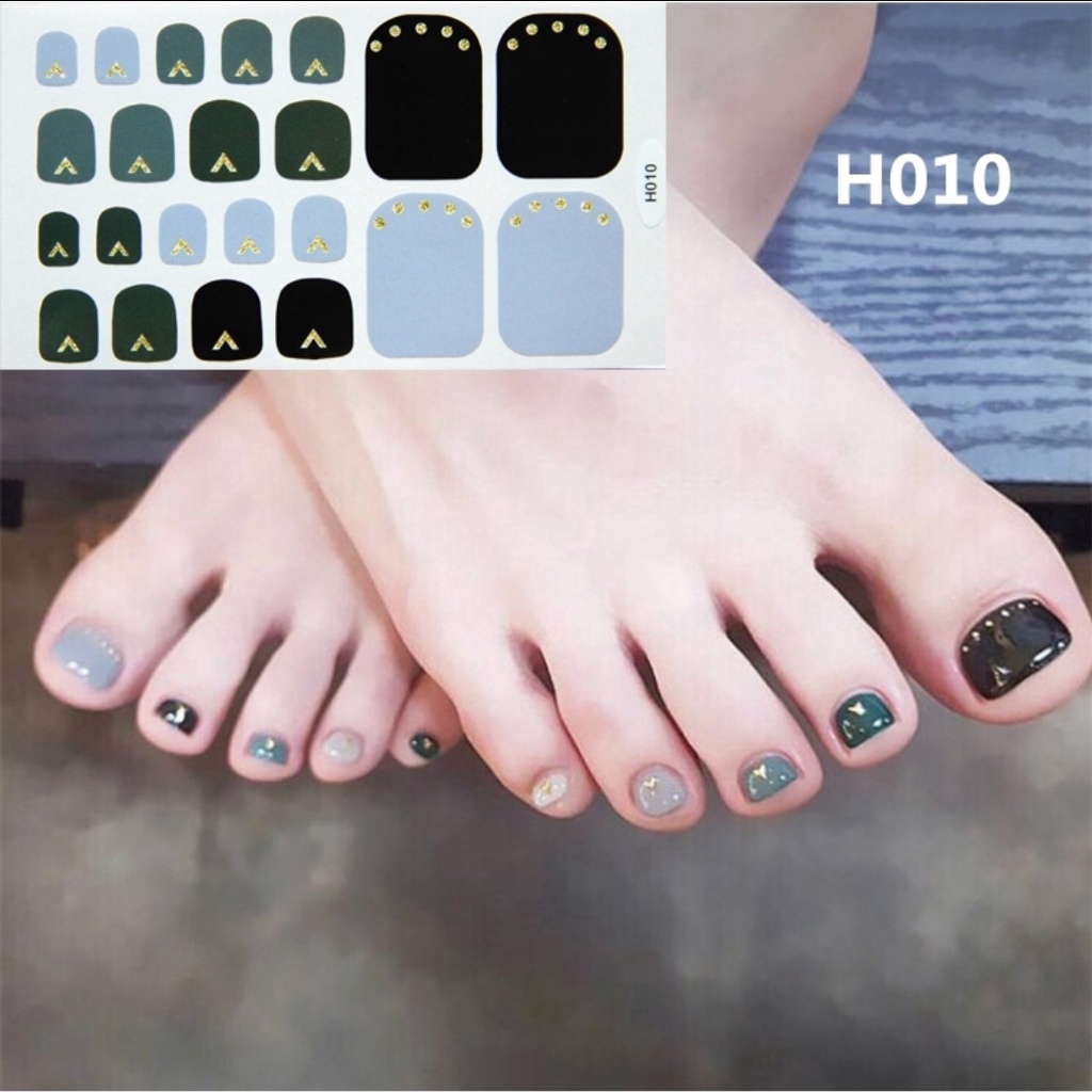 Toe Nail Art Stickers H Series (22 pc/pack) | Shopee Philippines