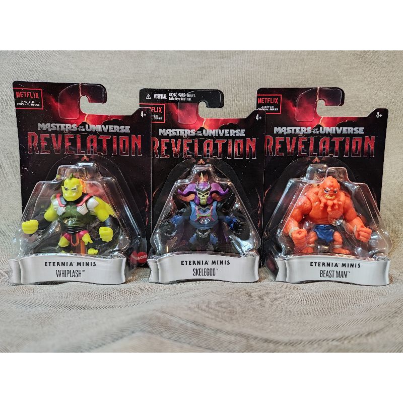 Masters of the Universe Revelation Eternia Minis Skelegod, Beast Man ...