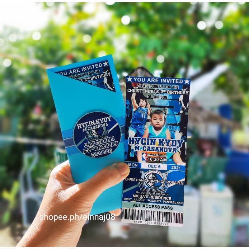 Dallas Mavericks Ticket Invitation Shopee Philippines