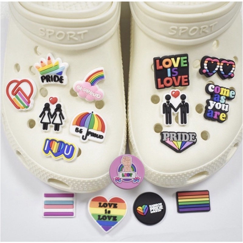 Pride Jibbitz for crocs shoe charms Shopee Philippines