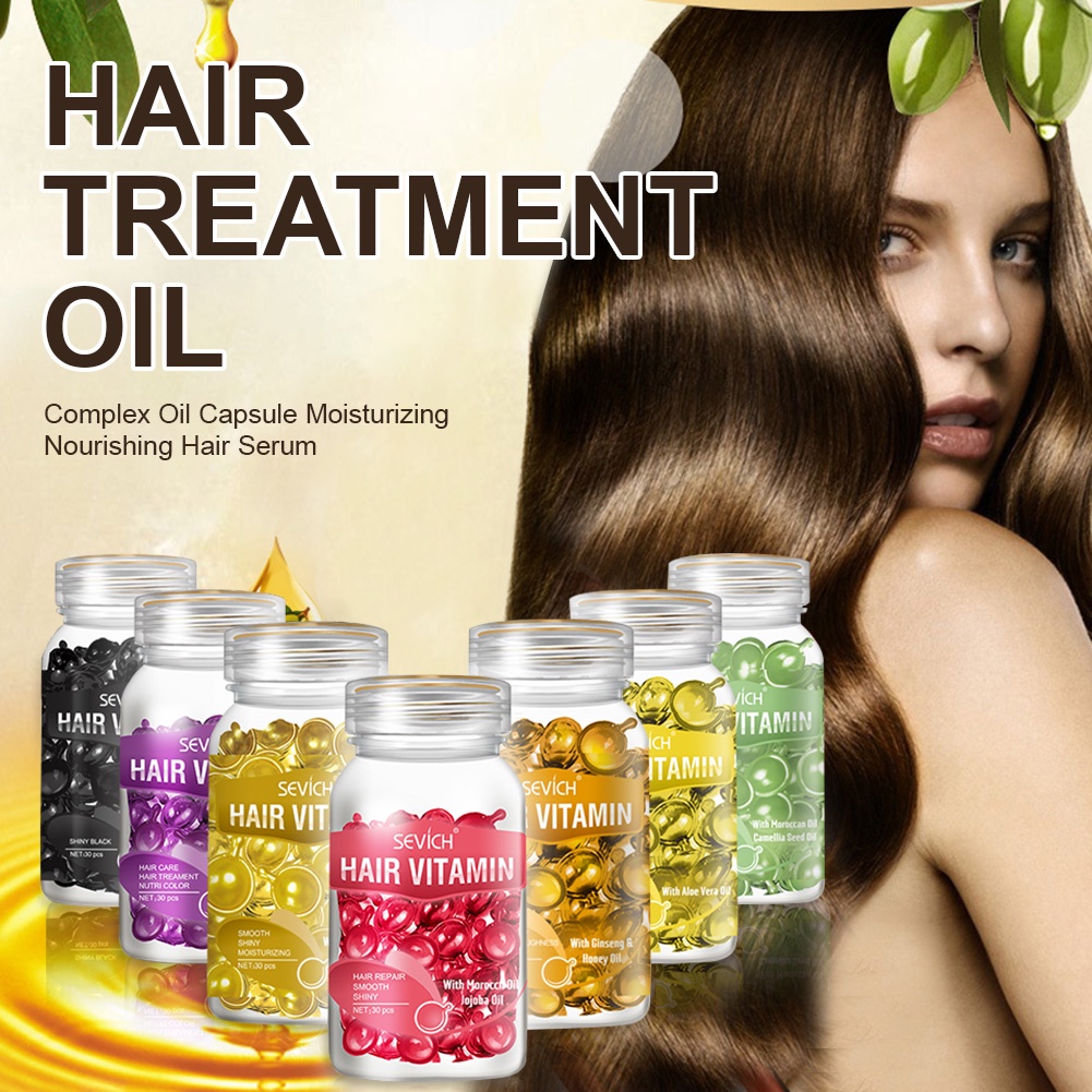 Hair Vitamin Keratin Complex Oil Capsule Moisturizing Nourishing Hair ...