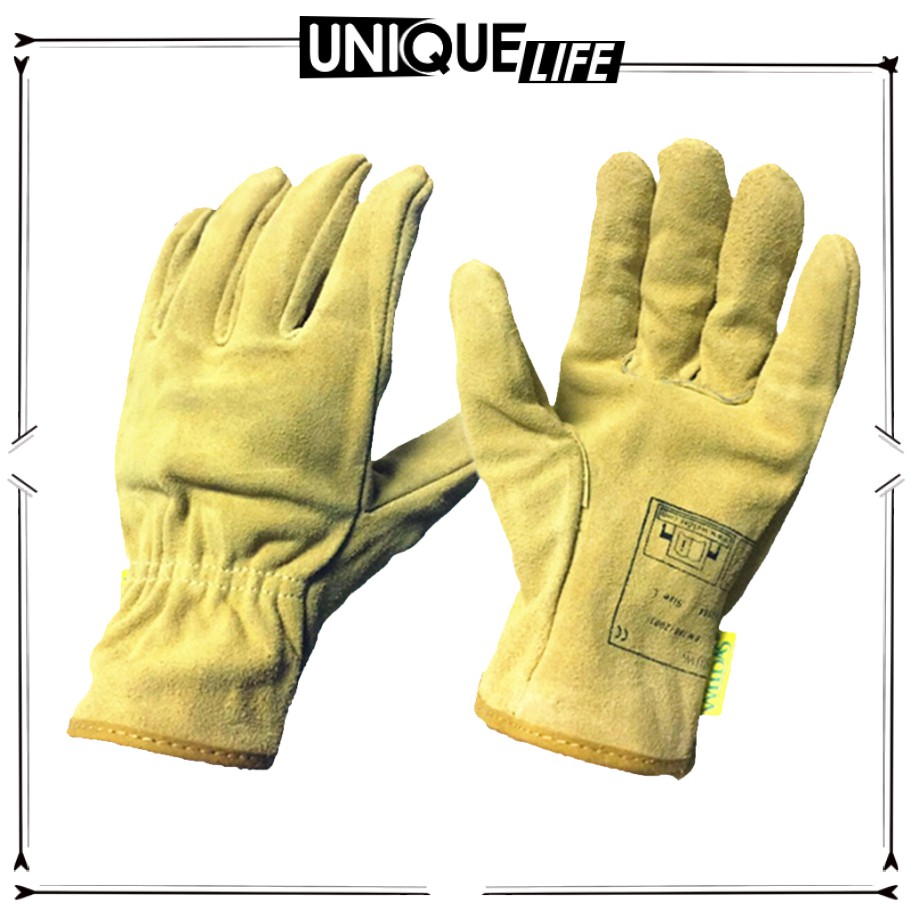 Heavy leather gloves deals