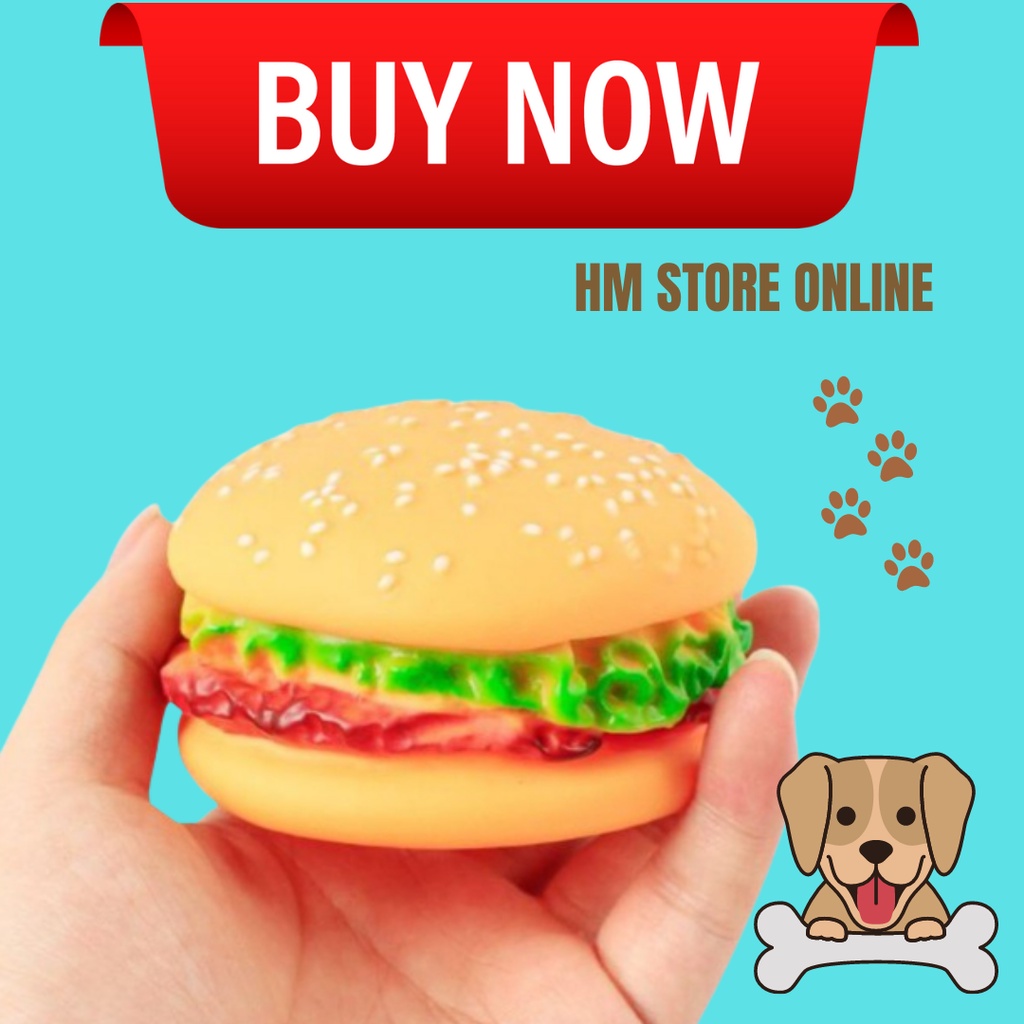 Squeaky cheeseburger hotsell dog toy