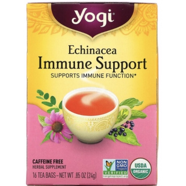 Yogi Tea, (Echinacea Immune Support & Elderberry Lemon Balm Immune