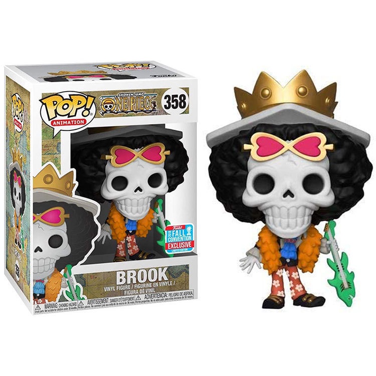 Funko Pop! 《One Piece》Brook Soul King Vinyl Action Figure Toys model ...
